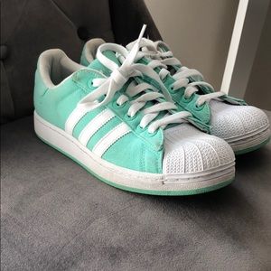 Mint Green Adidas Sneakers size 8
